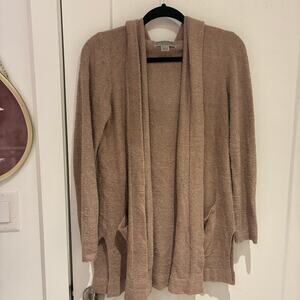 Barefoot Dreams Cozy Chic Lite Hooded Cardigan Sweater Sz Small